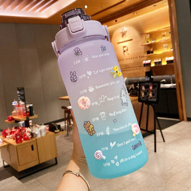 Water Bottle With Straw