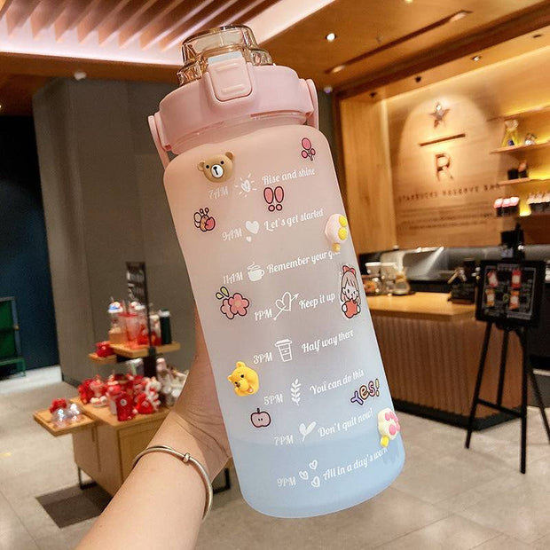 Water Bottle With Straw