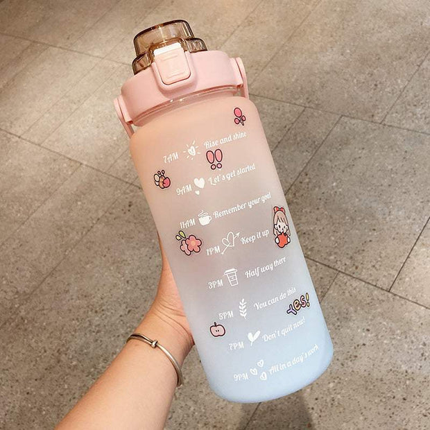 Water Bottle With Straw